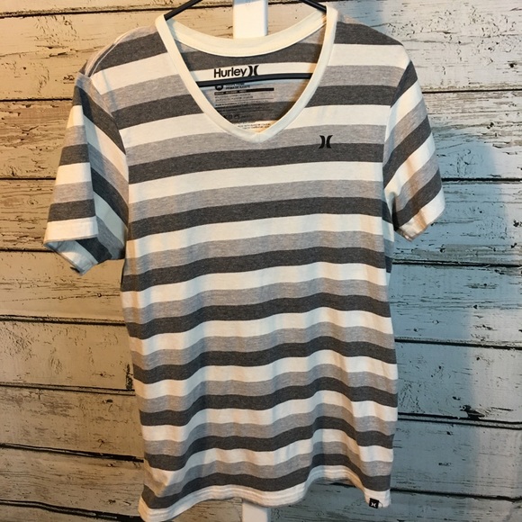 hurley striped t shirt